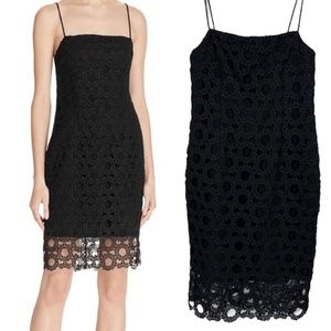 Y2K Black crochet Dress Strappy Cocktail N / Nicholas Lace